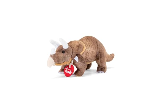 Trudi Triceratops Plüsch-Dinosaurier, Geschenk zum Geburtstag und Weihnachten | 22X10X9cm Grosse XS | Prähistorische Tiere | Modell 51183 von Trudi