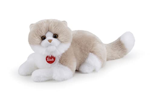 Trudi Gatto Giada Gatto Peluche gioco, Regalo di Natale e Compleanno, riproduzione realistica | 20x20x47cm Taglia M | Classici Gatti Peluche | Modello 21037 von Trudi