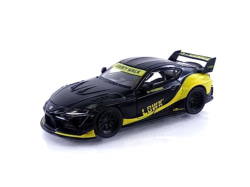 Truescale Miniatures Mini GT GR Supra LB-Works Mattschwarz (LHD) - Maßstab 1:64 - Druckguss-Sammlermodell - Linkslenker - Erwachsene - Unisex von Truescale Miniatures