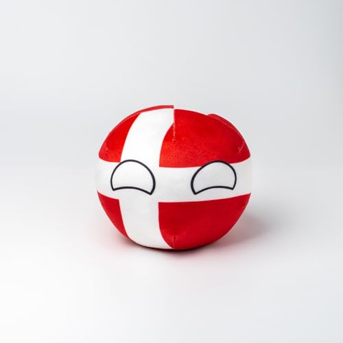 Countryball Polandball Plüschtier Kissen mit Flaggenmuster, 7,87 und 3,74 Zoll, Kindergeschenk von Truepollandball