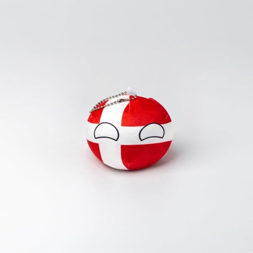 Countryball Polandball Plüschtier Kissen mit Flaggenmuster, 7,87 und 3,74 Zoll, Kindergeschenk von Truepollandball