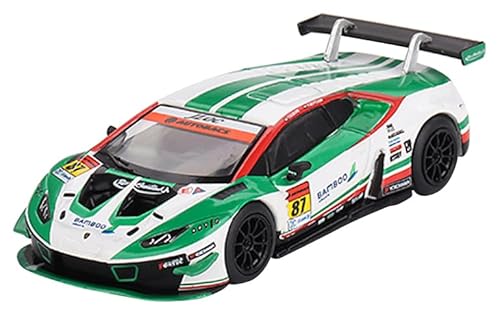 Lambo Huracan GT3 EVO #87 Kosuke Matsuura - Natsu Sakaguchi Bamboo Airways - JLOC Super GT Series (2022) Limited Edition 1/64 Diecast Modellauto von True Scale Miniatures MGT00571 von Truescale Miniatures