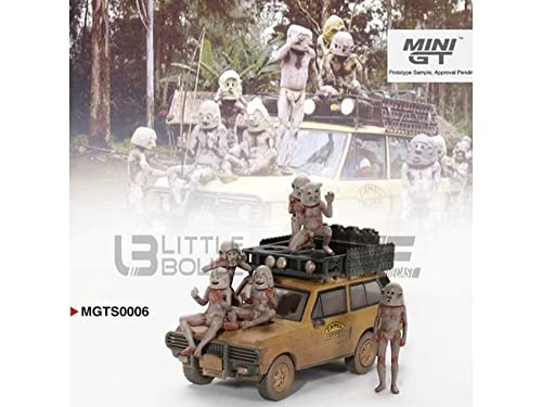 MINI GT 1/64 – MGTS0006 – Land Rover Range Rover Camel Trophy Papua New Guinea Set 1982 von Truescale Miniatures