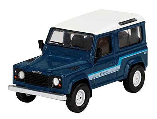 Mini GT Defender 90 County Wagon Stratos Blue RHD 1:64 Druckguss-Sammler Modell MGT00353-R von Truescale Miniatures