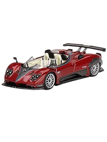 True Scale Miniatures MGT00432 Pagani Zonda HP Barchetta Rosso Dubai Red Metallic Limited Edition to 2040 Pieces Worldwide 1/64 Diecast Model Car by True Scale Miniaturen von Truescale Miniatures