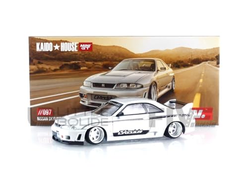 True Scale Miniatures Modellauto Kompatibel mit Nissan Skyline GT-R (R33) DAI33 V1 Limited Edition 1/64 Druckguss Modellauto Kaido House KHMG097 von Truescale Miniatures