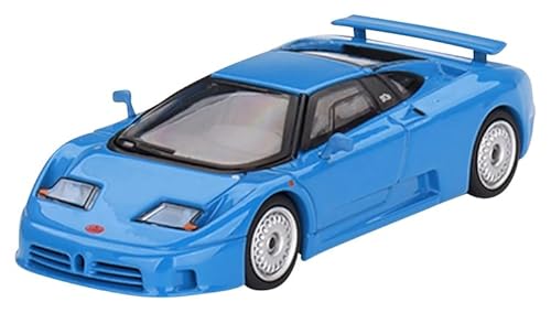 TrueScale Miniatures MINI GT 1/64 Bugatti EB110 GT blauer Bugatti linker Griff, fertiges Produkt von Truescale Miniatures