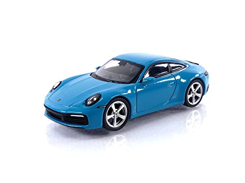 TrueScale Miniatures Mini GT 911 (992) Carrera S Miami Blue (LHD) MGT00435-L von Truescale Miniatures