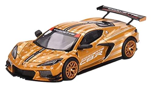 Truescale Miniatures Mini GT 1/64 Chevrolet Corvette C8.R WEC Stars & Stripes 2023 Limited Edition Linker Griff USA Limited Fertiges Produkt von Truescale Miniatures