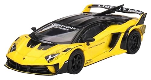 Truescale Miniatures Mini GT LB-Silhouette Aventador GT Evo Yellow (RHD) MGT00639-R von Truescale Miniatures