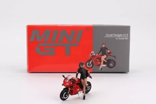 Truescale Miniatures MiniGT Ducati Panigale V4 S w/Ducati Girl von Truescale Miniatures