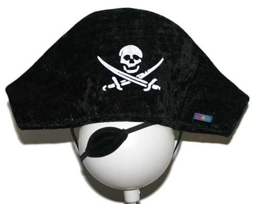 Trullala Piratenhut mit Augenklappe, Piratenkostüm, in schwarz von Trullala Spielwaren GmbH