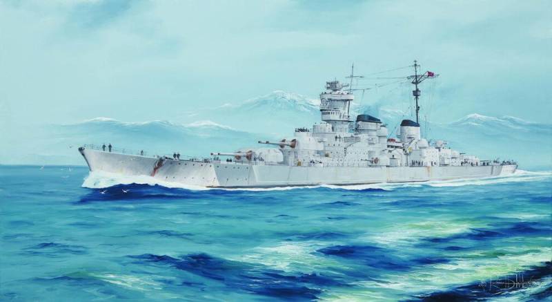 DKM O Class Battlecruiser Barbarossa von Trumpeter