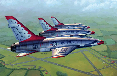 F-100D in Thunderbirds livery von Trumpeter