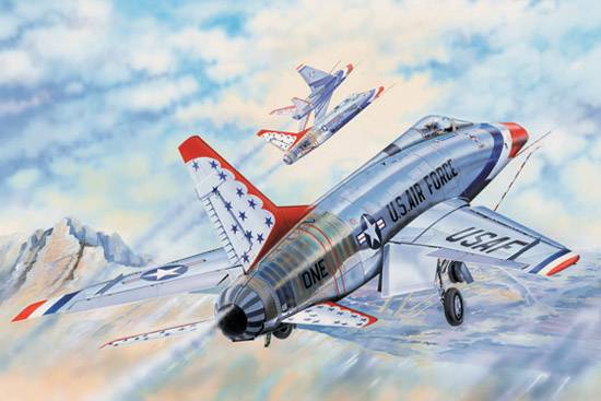 F-100D in Thunderbirds livery von Trumpeter