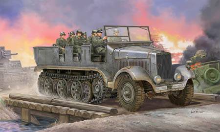 German Sd.Kfz.6 Halbkettenzugm. Artill. von Trumpeter