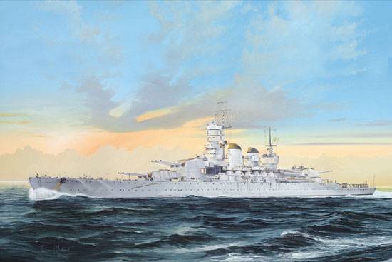 Italian Navy Battleship RN Littro 1941 von Trumpeter