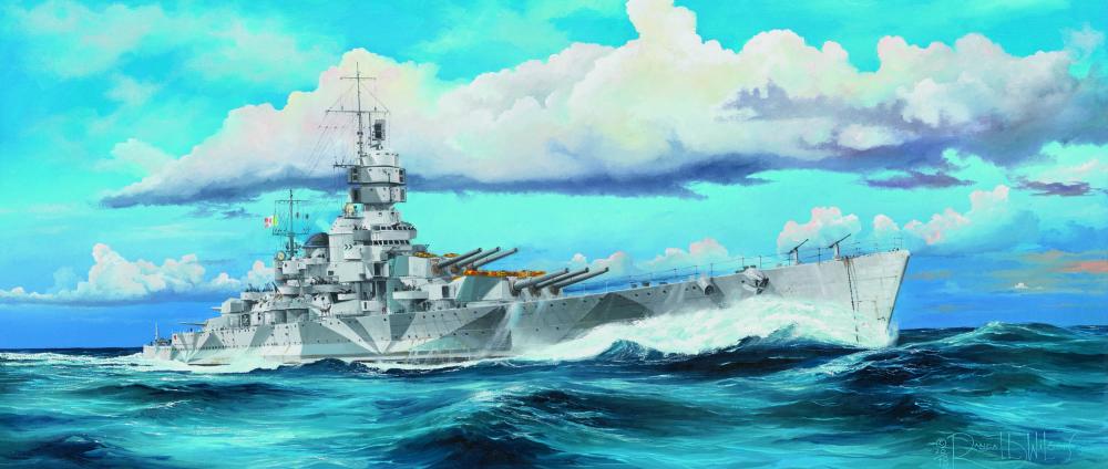 Italian Navy Battleship RN Vittorio Veneto 1940 von Trumpeter