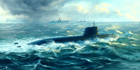 Japanese Soryu Class Attack Submarine von Trumpeter