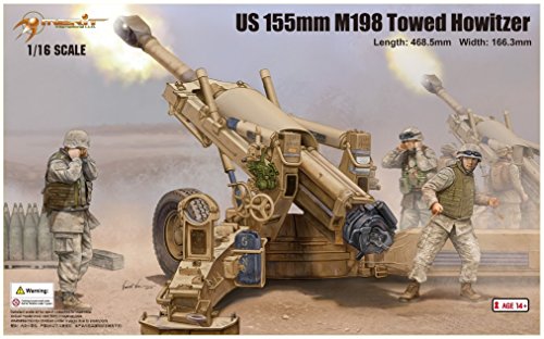 Merit 61602 - US M198 Towed Howed Howitzer, 155 mm von Trumpeter