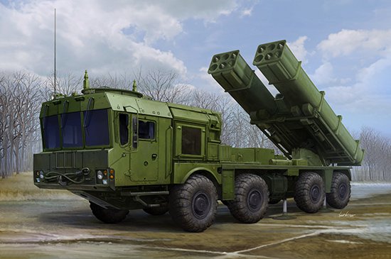 Russian 9A53 Uragan-1M MLRS (Tornado-s) von Trumpeter