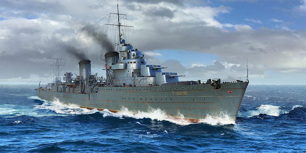 Russian Destroyer Taszkient 1942 von Trumpeter