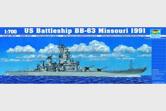 Schlachtschiff USS Missouri BB-63 1991 von Trumpeter