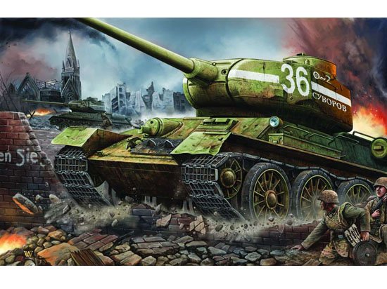 T-34/85 1944 Baunummer 183 von Trumpeter