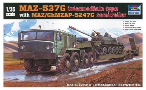 Trumpeter 00211 Modellbausatz MAZ-537G intermediate Type, Verschieden von FALLER