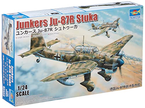 Trumpeter 002423 1/24 Junkers JU-87R Stuka, Mehrfarbig, Mittel von Trumpeter