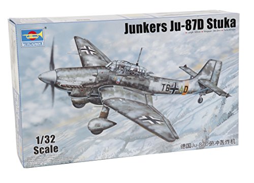 Trumpeter 003217 Ju 87, Ju-87d, Junkers Modellbausatz, Zubehör, Mehrfarbig, Small von Trumpeter