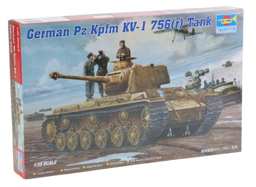 Trumpeter 00366 Modellbausatz German Pz.Kpfm. KV-1 756(r) Tank von FALLER