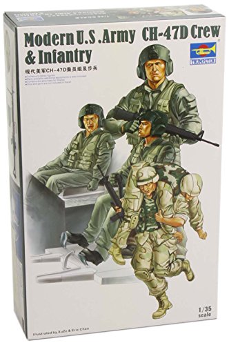 Trumpeter 00415 Modellbausatz Modern U.S. Army CH-47D Crew & Infantry, Mittel von Trumpeter