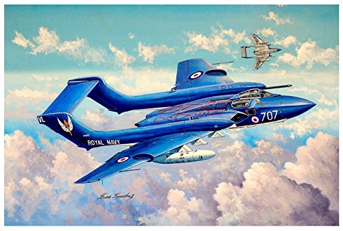 Trumpeter 005808 1/48 de Havilland DH 110 Sea Vixen FAW. 2 Plastikmodellbausatz, Modelleisenbahnzubehör, Hobby, Modellbau, Mehrfarbig von Trumpeter