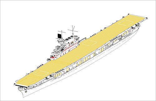 Trumpeter 006708 1/700 CV-6 USS Enterprise Plastikmodellbausatz, Modelleisenbahnzubehör, Hobby, Modellbau, Mehrfarbig von Trumpeter