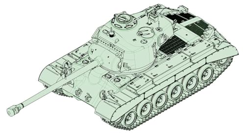 Trumpeter 007170 1/72 M26 mit 90mm T15E2M2 Modellbausatz, Modellbauzubehör, Mehrfarbig von Trumpeter