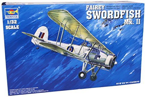 Trumpeter 03208 Modellbausatz Fairey Swordfish Mark II, Navy Blue von Trumpeter