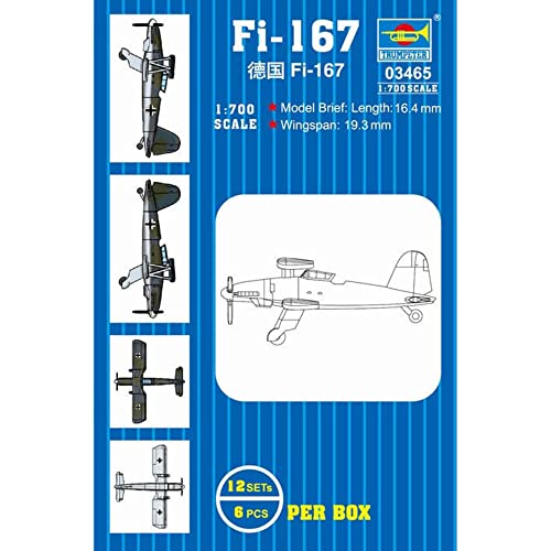 Trumpeter 3465 Fi-167 Plastikmodellbausatz, Farbig, Small von Trumpeter