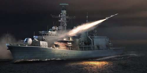 Trumpeter 04547-1/350 HMS Type 23 Frigate-Monmouth (F235) Modellbausatz, Mittel von Trumpeter