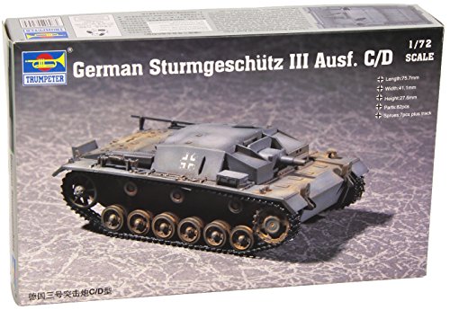 Trumpeter 9580208072579 7257 Modellbausatz German Sturmgeschütz III Ausf. C/D von FALLER