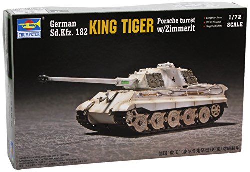 Trumpeter 07292 Modellbausatz King Tiger Porsche Turret w/Zimmerit von Trumpeter