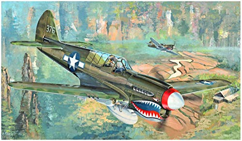 Trumpeter 02212 1/32 P-40N Kitty Hawk Modellbausatz, Modellbauzubehör, Mehrfarbig von Trumpeter