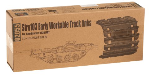 Trumpeter 2055 Modellbausatz Strv103 early Workable Track links von Trumpeter