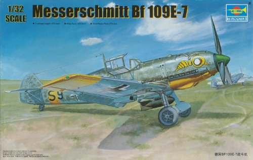 Trumpeter 2291 Modellbausatz Messerschmitt Bf 109E-7, Weiß von Trumpeter