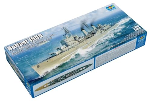 Trumpeter 6702 1/700 HMS Belfast, 1959 Modellbausatz von Trumpeter