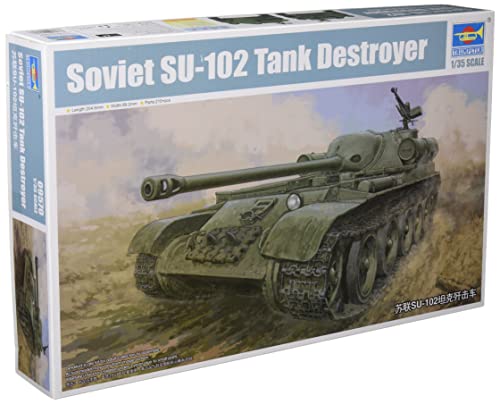 Trumpeter 9570 Soviet SU-102 SPA Plastikmodellbausatz, Farbig, 1:35 von Trumpeter