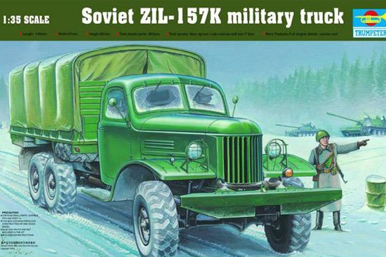 ZIL-157K Soviet Military Truck w/Canvas von Trumpeter