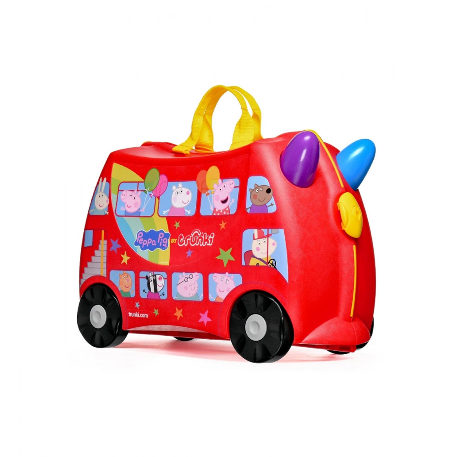 Peppa Pig Party Bus Trunki Aufsitzkoffer von Trunki