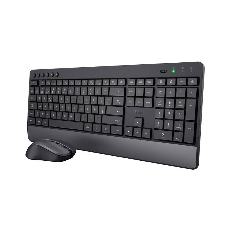 Keyboard and Mouse Trust Trezo Black Spanish Qwerty von Trust