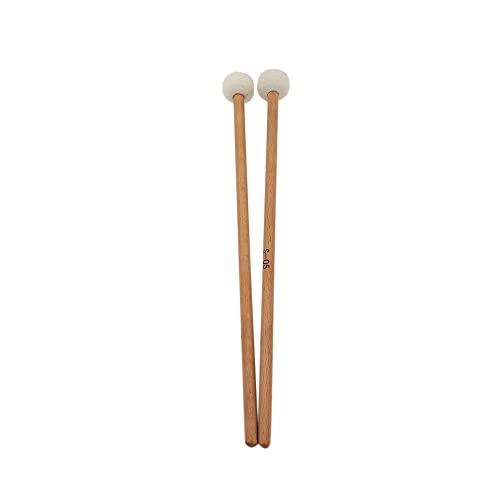 Tsadeer 1 Paar Drumsticks aus Filz Drumsticks mit Holzgriff für Zubehör für Instrumente Ein Schlagzeug von Tsadeer